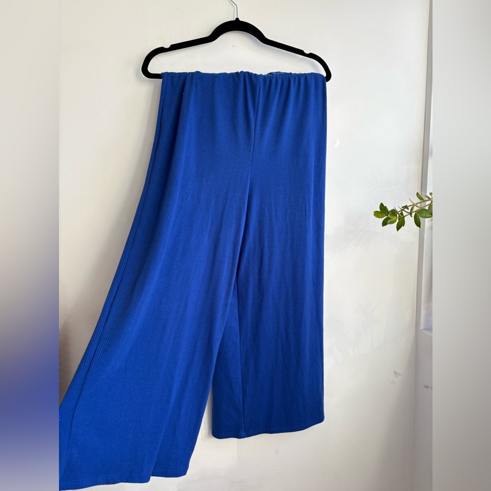 Dressed in LALA - Lex Ribbed Playsuit in Royal Blue - Picture 5 of 5